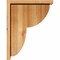 Ekena Millwork Crestline Rough Sawn Corbel w/Backplate, Western Red Cedar, 6"W x 14"D x 18"H COR06X14X18CRE01RWR - alternate 3